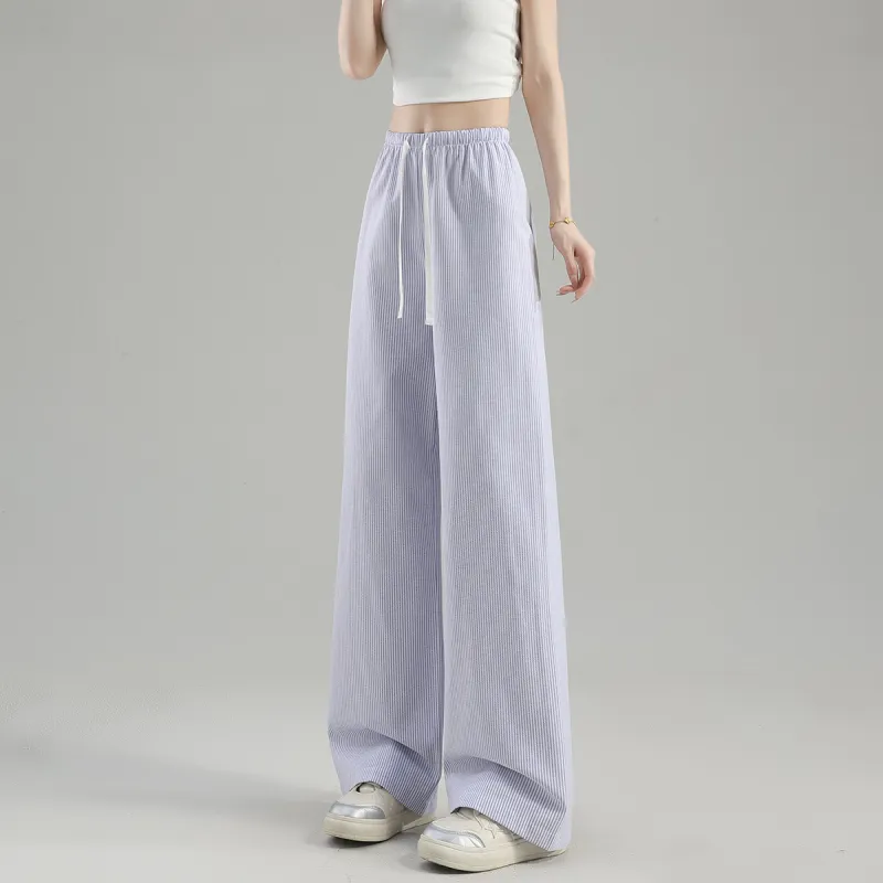 Tonlion Casual Pants Women's Light Blue-6