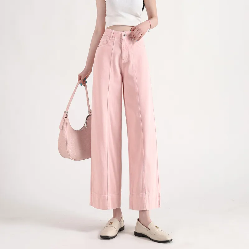 FAWENXIANGZI Jeans Women's Pink-6