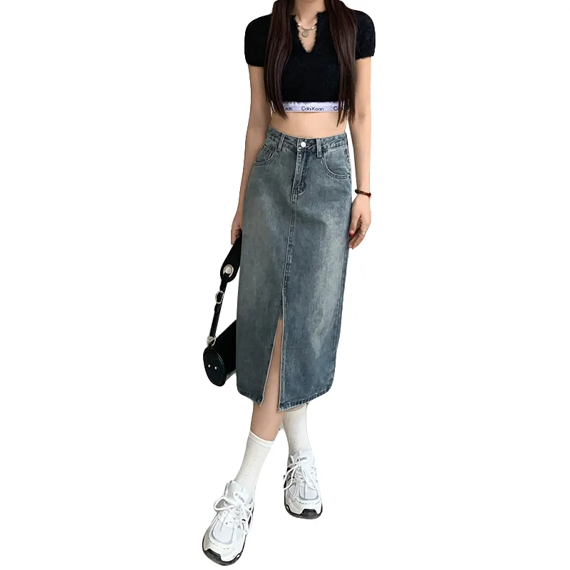 MPOX Denim Long Skirts Women's-1
