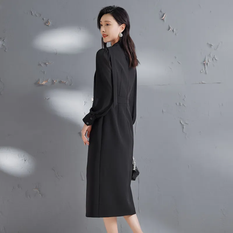 Hang Yi Court Long Sleeved Dress Women's-5