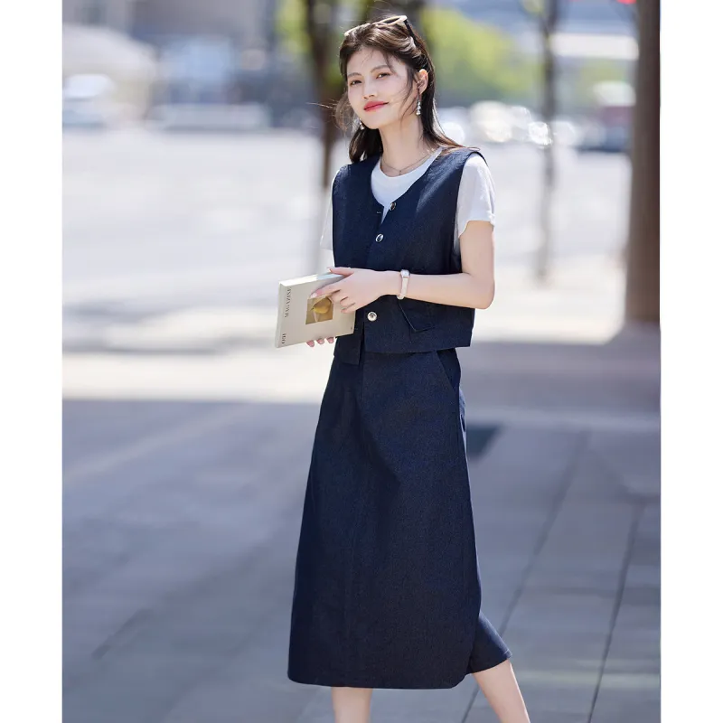 Still quiet Two Piece Skirt Sets Women's-2
