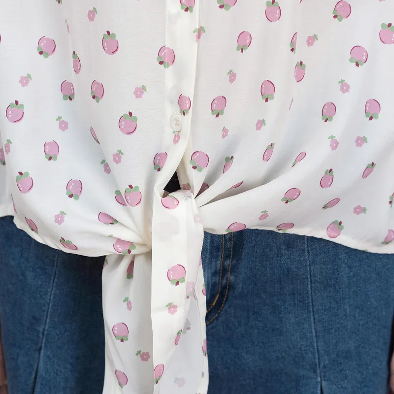 FAWENXIANGZI Shirts Women's Apricot-2