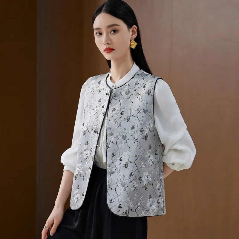 Hang Yi Court Vest Women's Gray-4