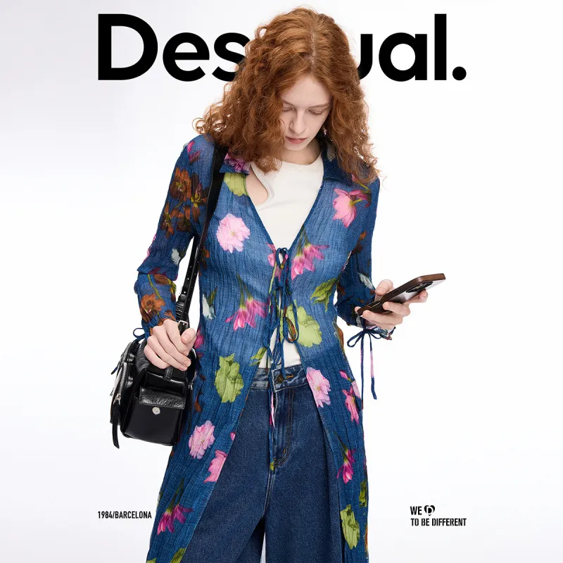 Desigual Jackets Women's Blue With Print-4