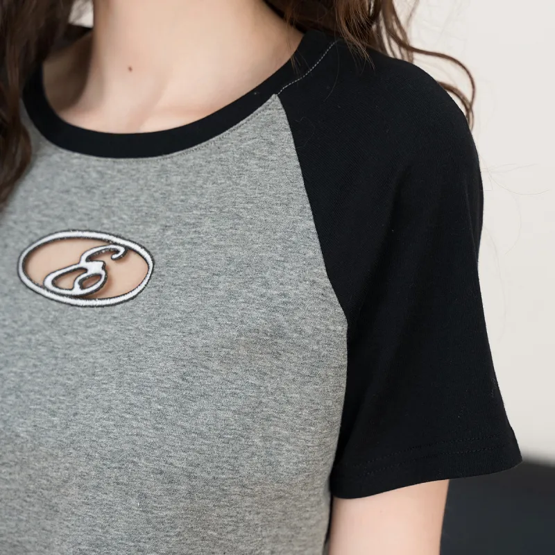 FAWENXIANGZI Raglan Sleeve T Shirt Women's-5