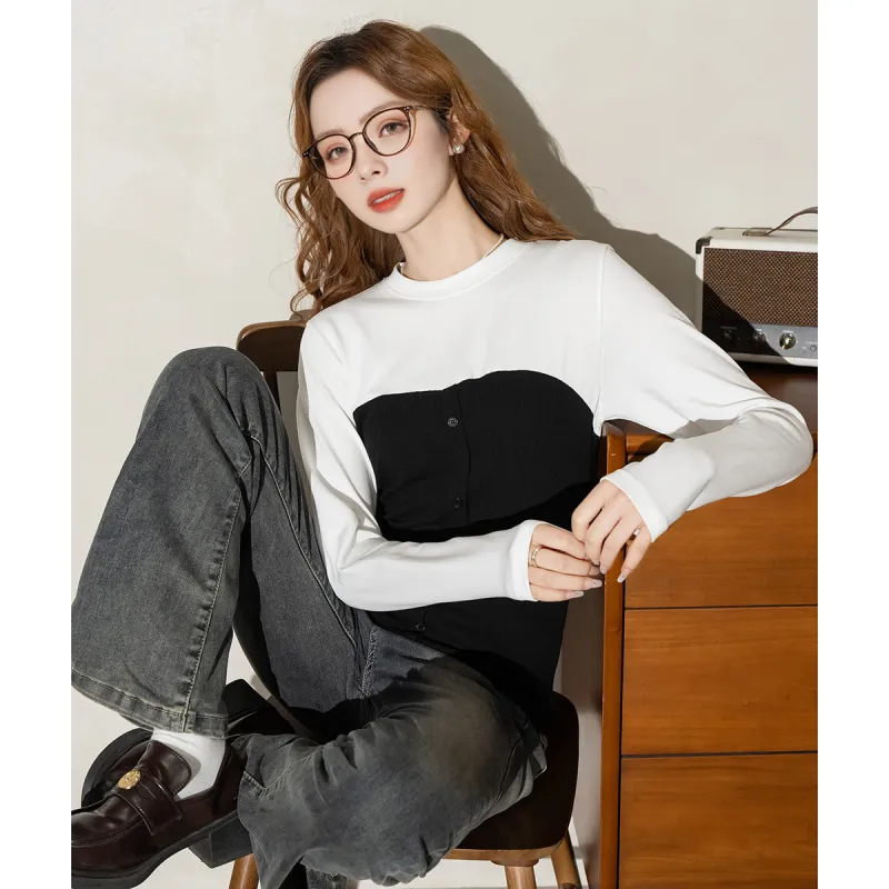 FAWENXIANGZI Regular T Shirt Women's-1