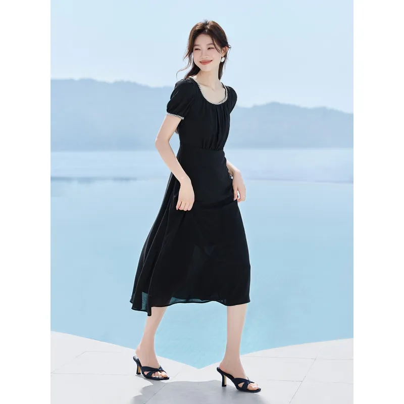 Mo Han Yi Mei Short Sleeved Dress Women's-2