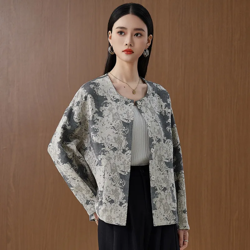 Hang Yi Court Jackets Women's Gray-6