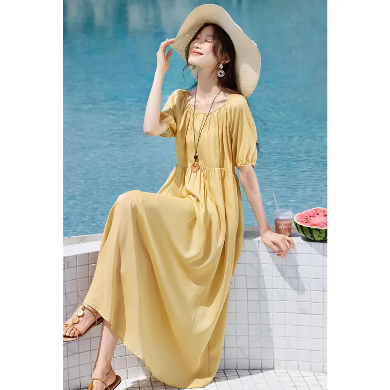 Mo Han Yi Mei Long Sleeved Dress Women's-2