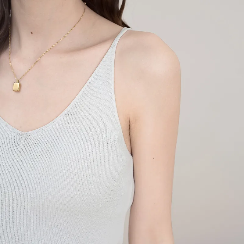 FAWENXIANGZI Tank Tops Women's White-4