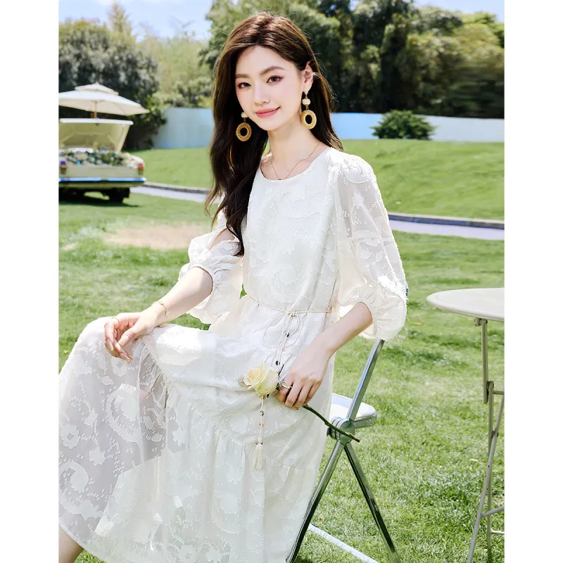Like The Age Of Water Short Sleeved Dress Women's-3