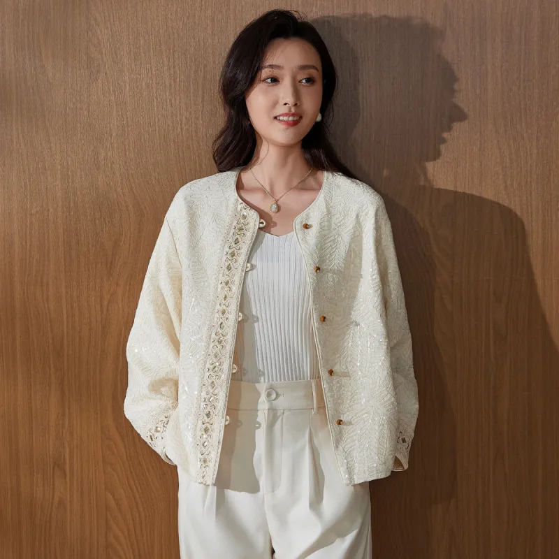 Hang Yi Court Cropped Coat Women's-3