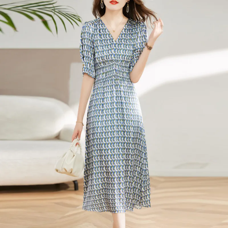 Hang Yi Court Short Sleeved Dress Women's-2