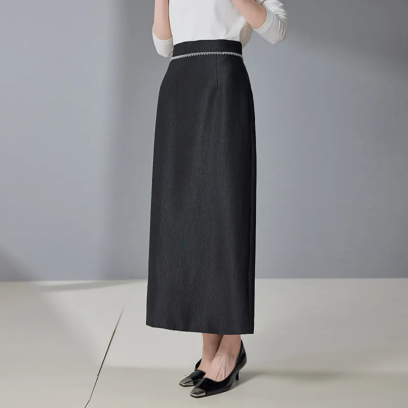 Hang Yi Court Casual Long Skirt Women's-7