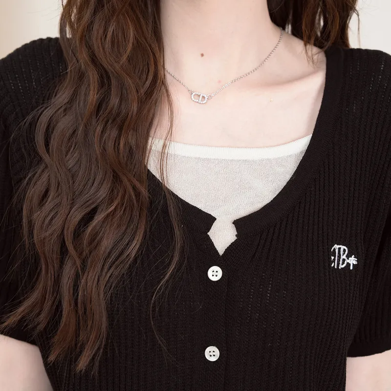 FAWENXIANGZI Knitwear Women's Black-4