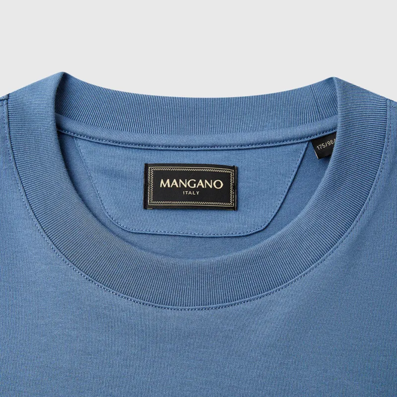 MANGANO T Shirts Men Gray Blue-3
