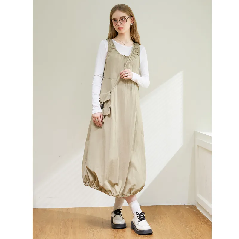FAWENXIANGZI Two Piece Skirt Sets Women's Apricot-2