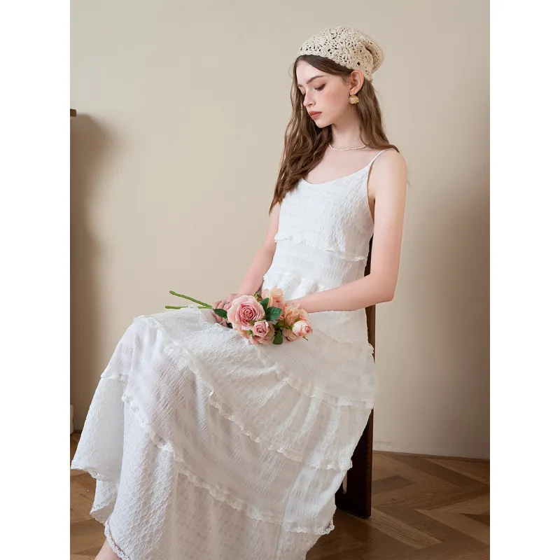 BANANA BABY Slip Dresses Women's White-4