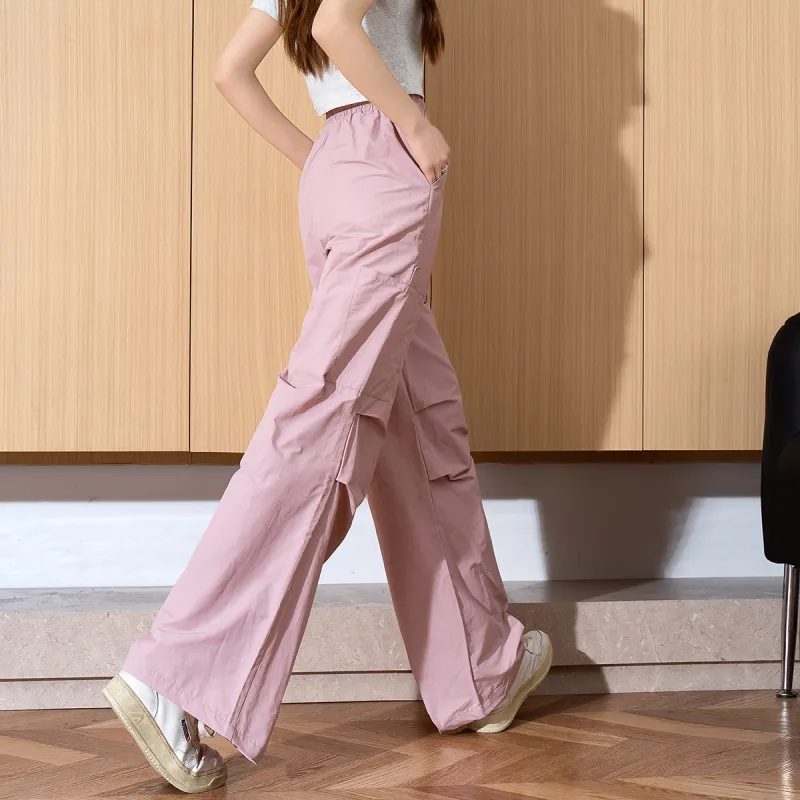 Tonlion Cargo Pants Women's Pink Purple-8