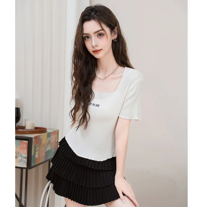 FAWENXIANGZI Regular T Shirt Women's-2