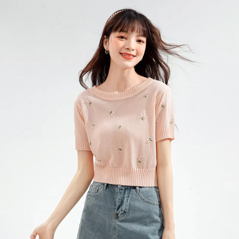 FAWENXIANGZI Knitwear Women's Pink-2