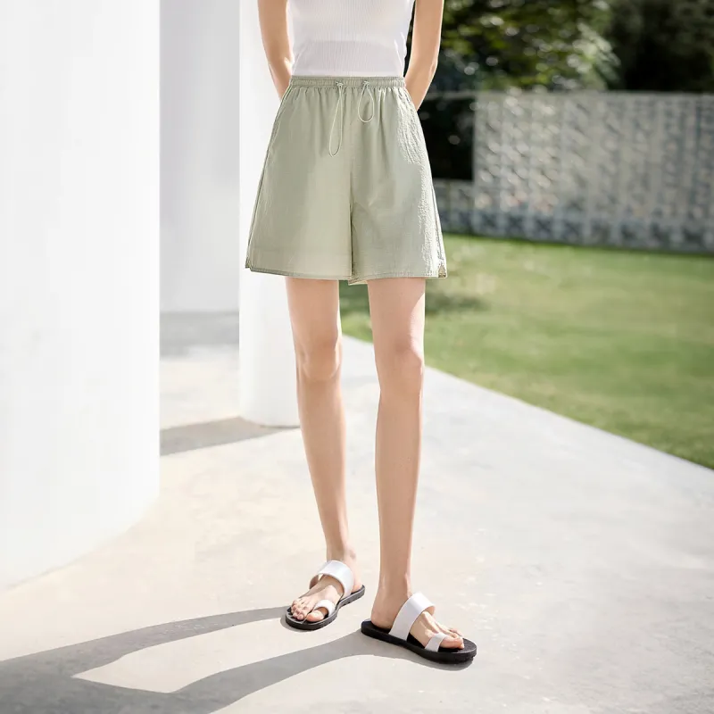 IHIMI Casual Shorts Women's Bird Egg Green-1