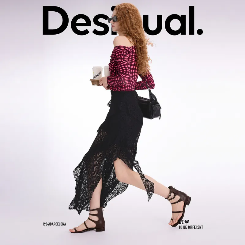 Desigual Casual Long Skirt Women's-3