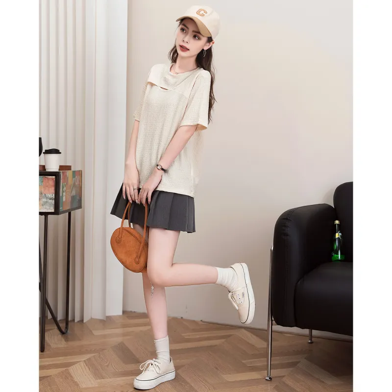 FAWENXIANGZI Regular T Shirt Women's-2