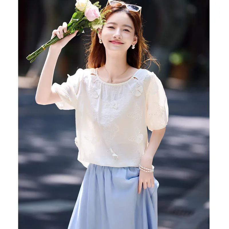 Still quiet Shirts Women's Apricot-2