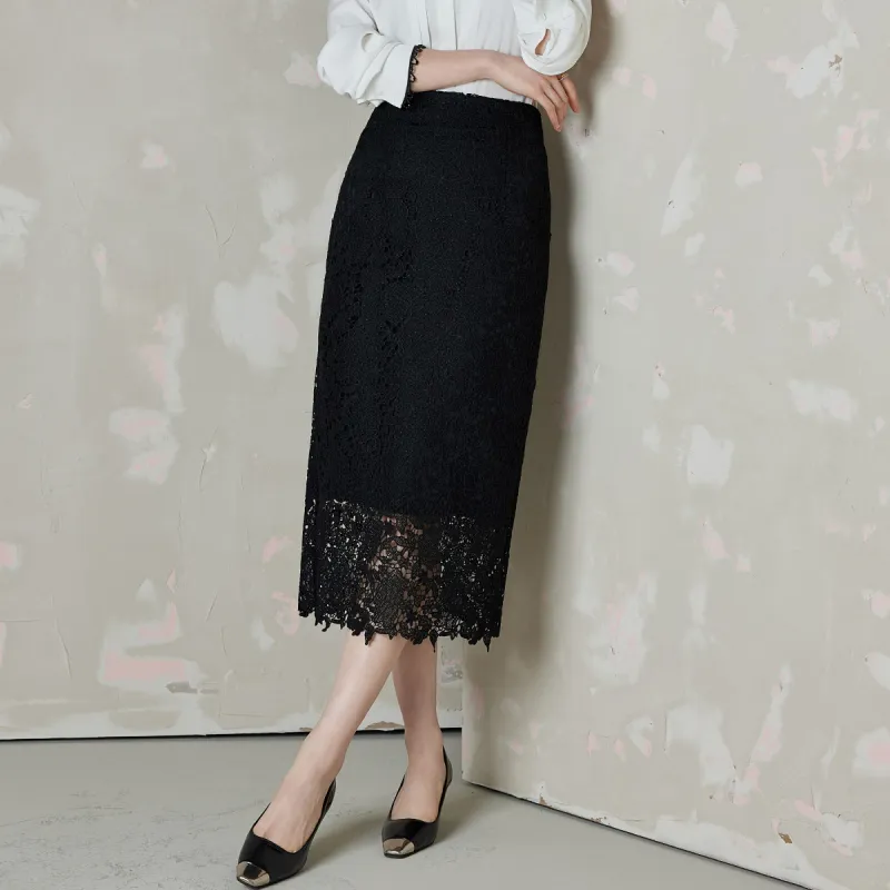 Hang Yi Court Casual Long Skirt Women's-6