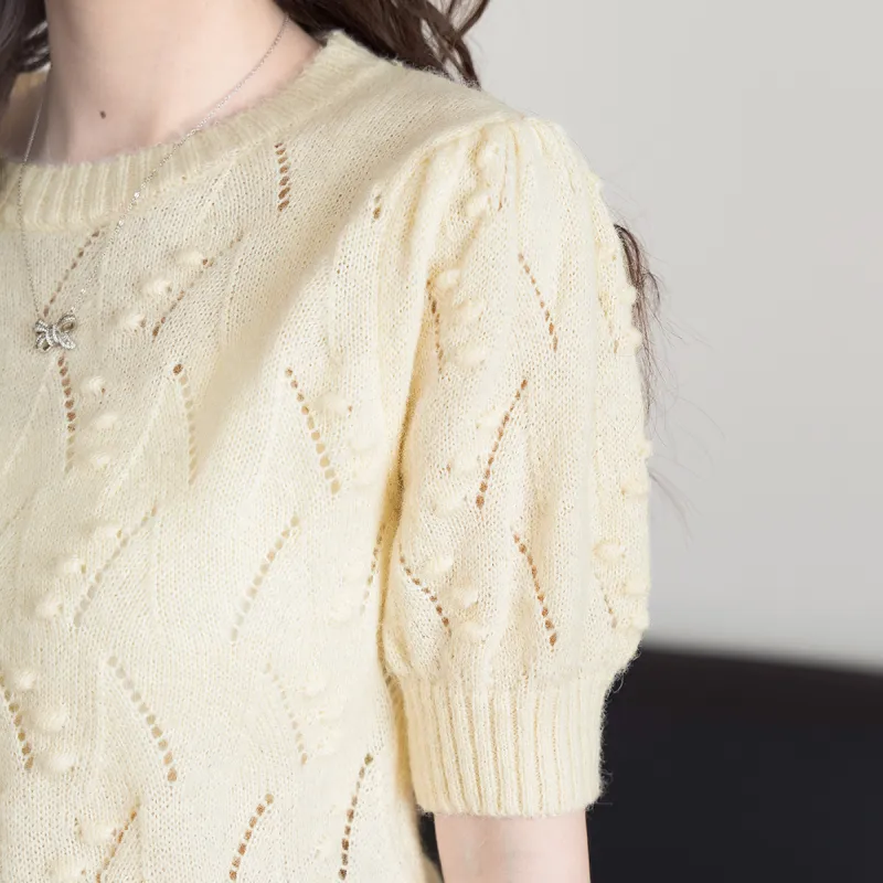 FAWENXIANGZI Knitwear Women's Apricot-3