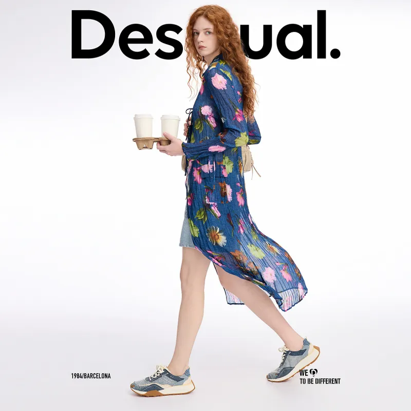 Desigual Jackets Women's Blue With Print-3