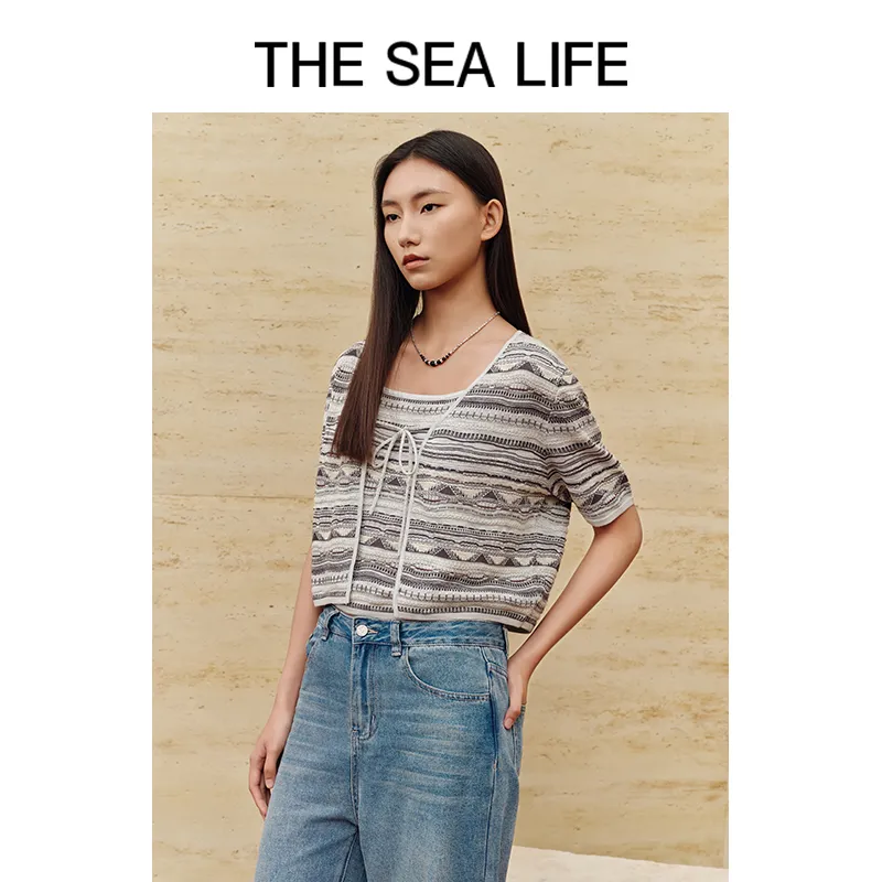 THE SEA LIFE Knitwear Women's Glacier Gray-2