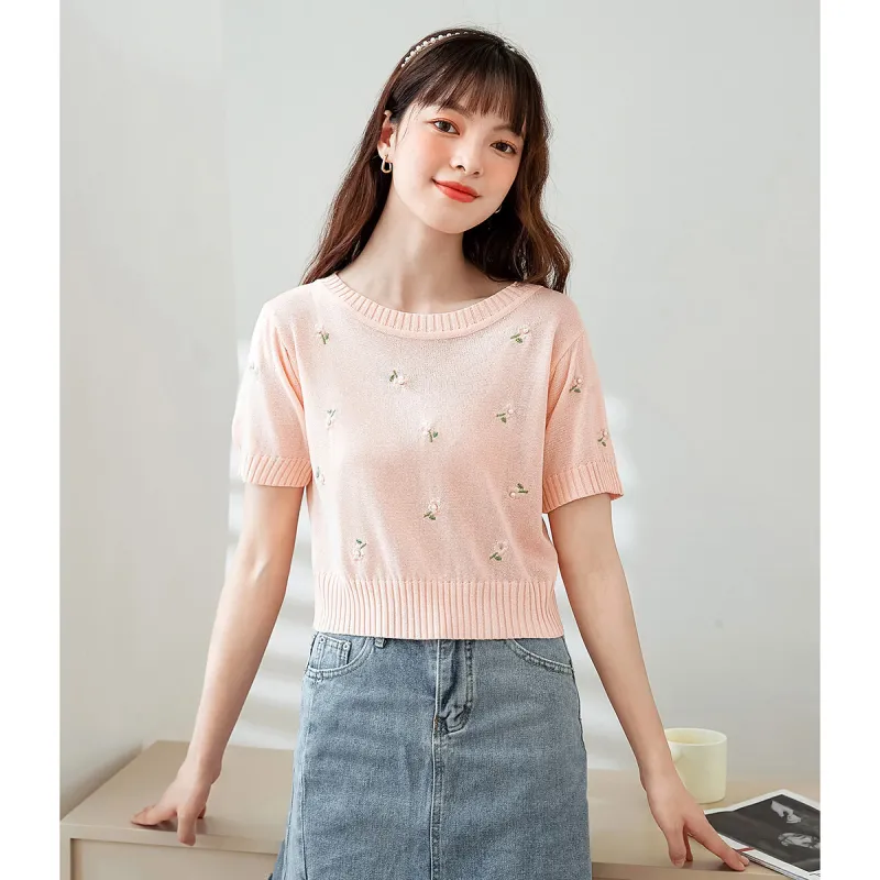 FAWENXIANGZI Knitwear Women's Pink-9