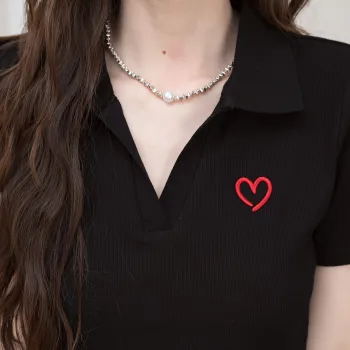 FAWENXIANGZI Polo Shirt Women's