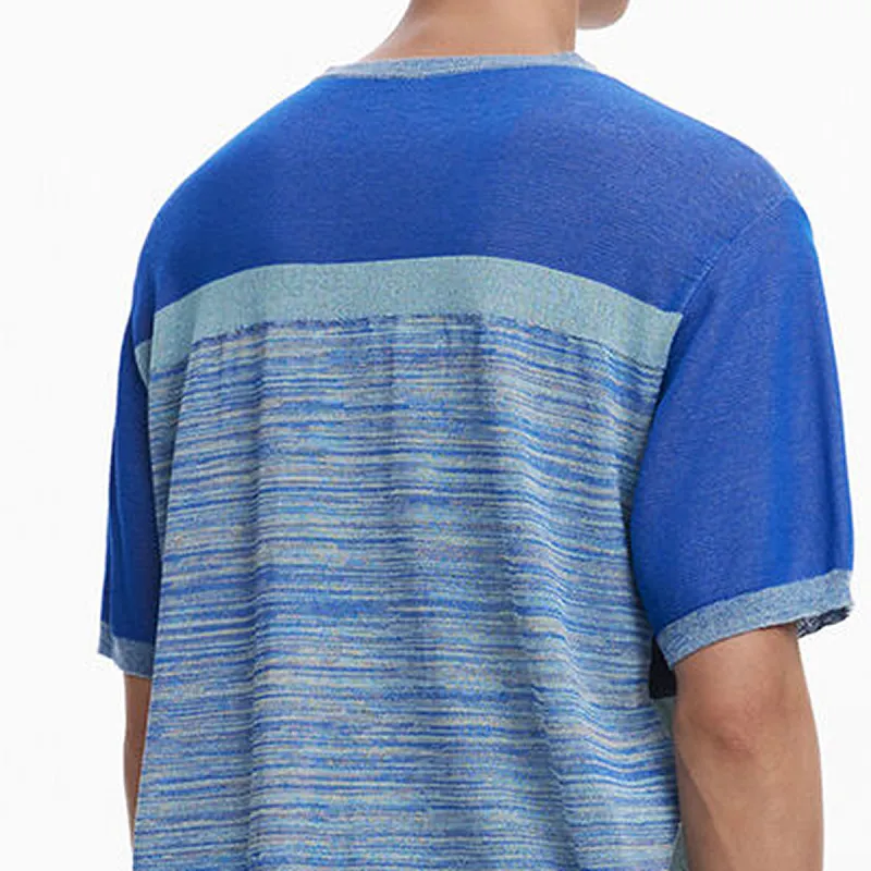 Desigual T Shirts Men Lake Blue-1