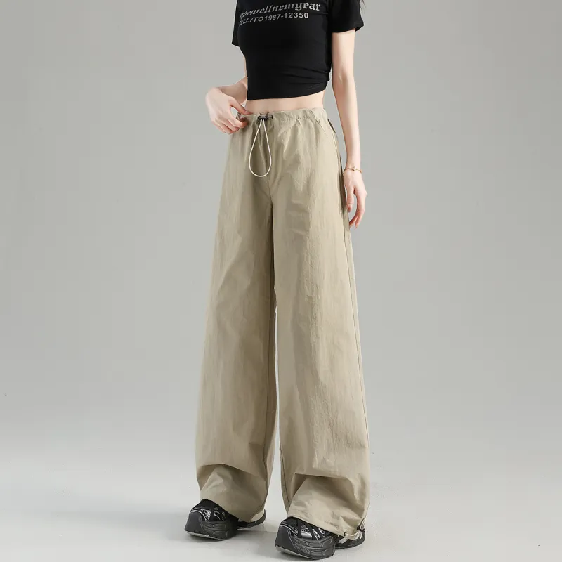 Tonlion Cargo Pants Women's Khaki-10