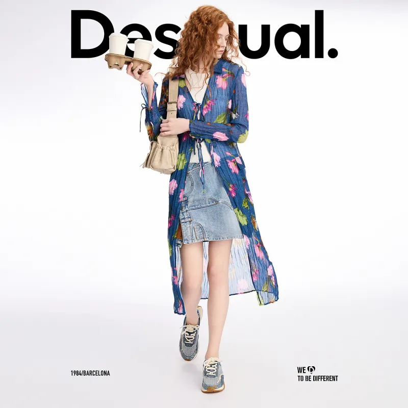 Desigual Jackets Women's Blue With Print-6