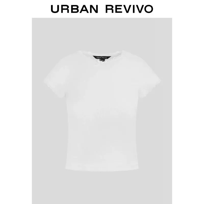 URBAN REVIVO T Shirts Women's White-2