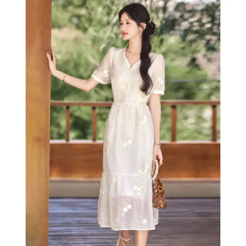 Like The Age Of Water Short Sleeved Dress Women's