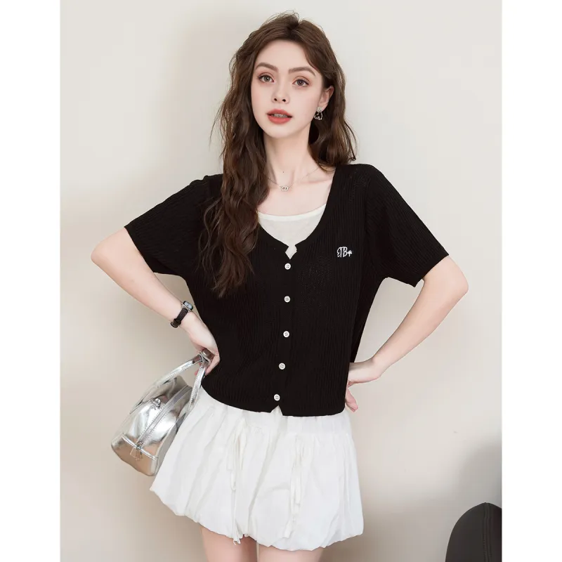 FAWENXIANGZI Knitwear Women's Black-2
