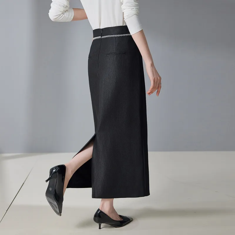 Hang Yi Court Casual Long Skirt Women's-4