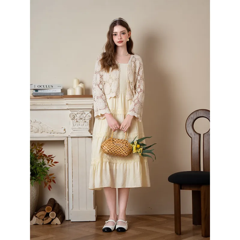 BANANA BABY Two Piece Skirt Sets Women's Apricot-2
