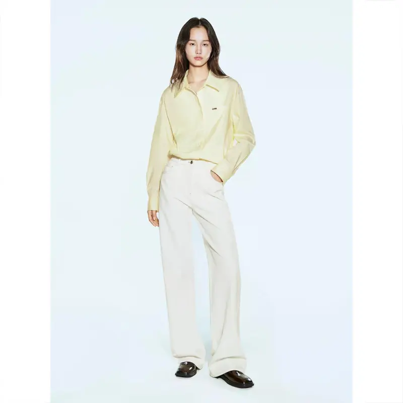 COVERINS Shirts Women's Light Yellow-3
