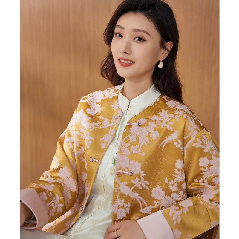Hang Yi Court Jackets Women's Yellow-1