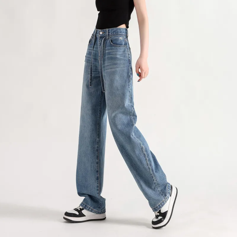 FAWENXIANGZI Jeans Women's Blue-7