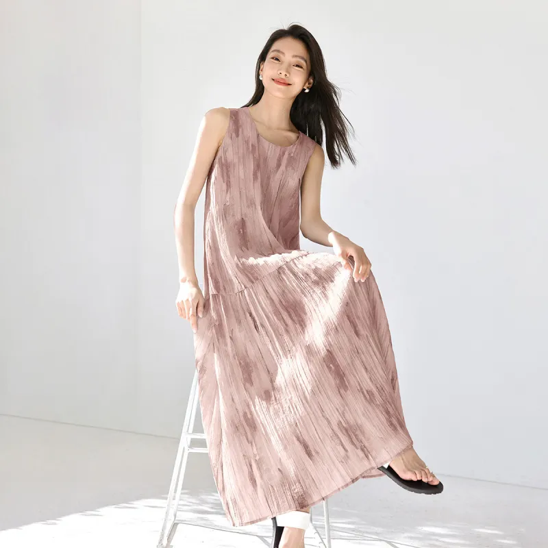 IHIMI Sleeveless Dresses Women's Misty Rain Pink-2