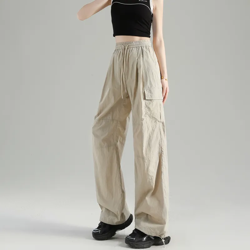 Tonlion Cargo Pants Women's Apricot Gray-8