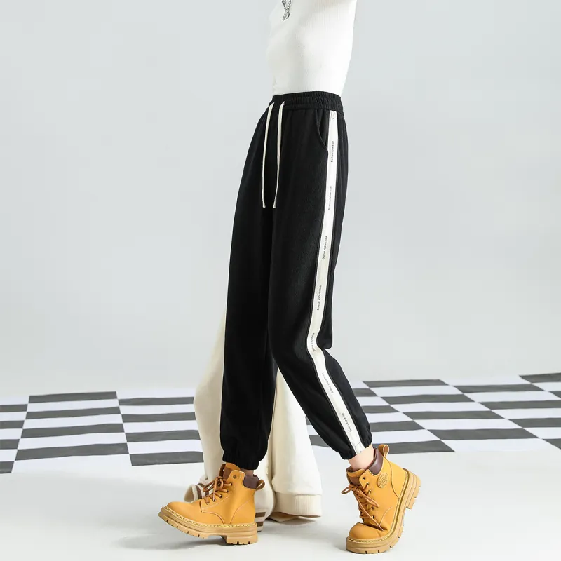 FAWENXIANGZI Knitted Sweatpants Women's-2