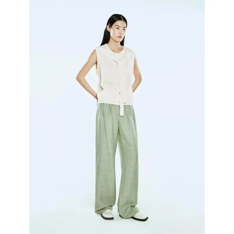 COVERINS Casual Pants Women's Moss Green-2